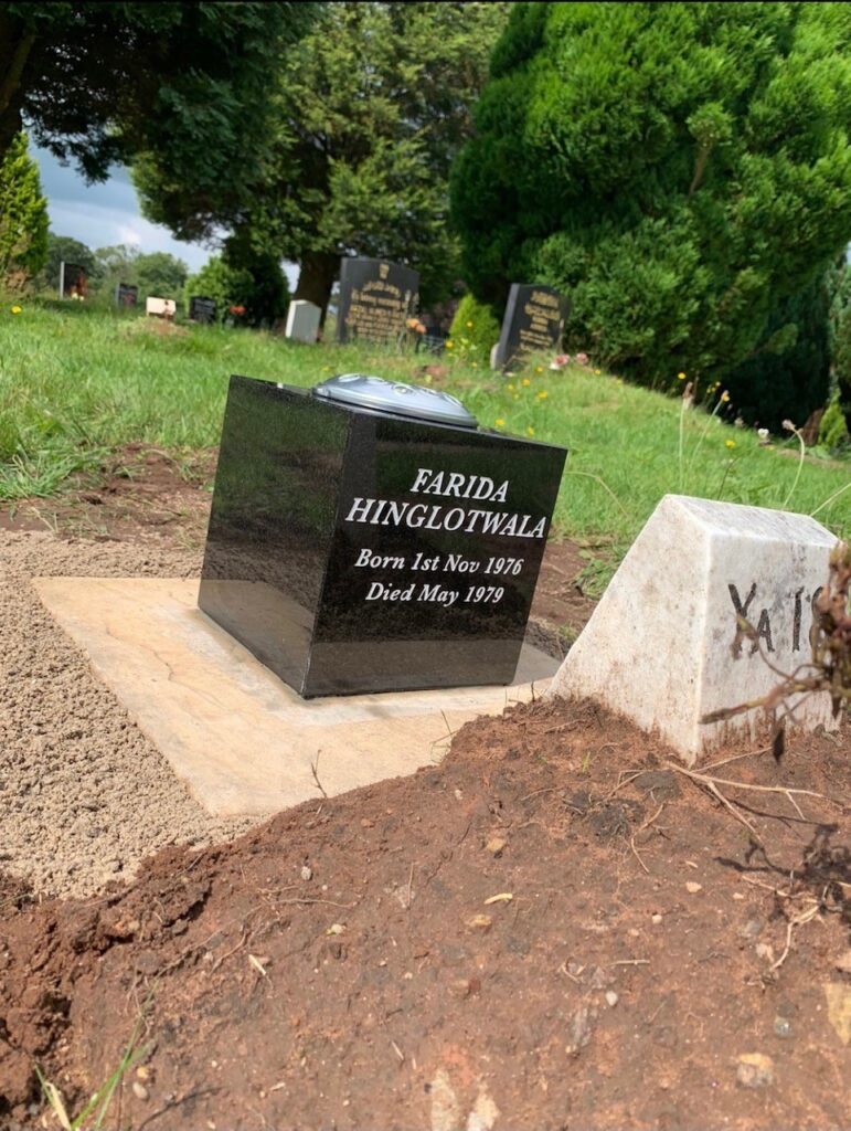 Black Cube With A Flower Container