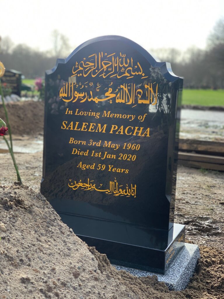 The Darwen Headstone In Black